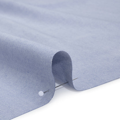 Cotton Oxford Shirting - Marina Blue - Deadstock
