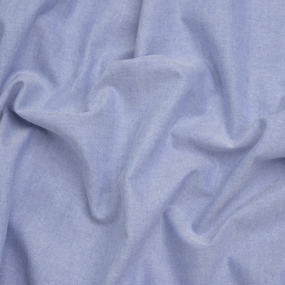 Cotton Oxford Shirting - Marina Blue - Deadstock