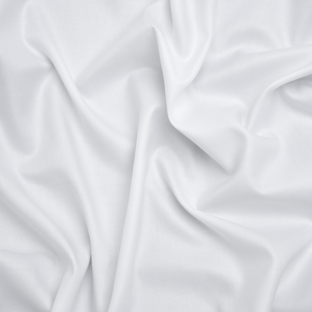 Cotton Twill Shirting - Lucent White - Deadstock