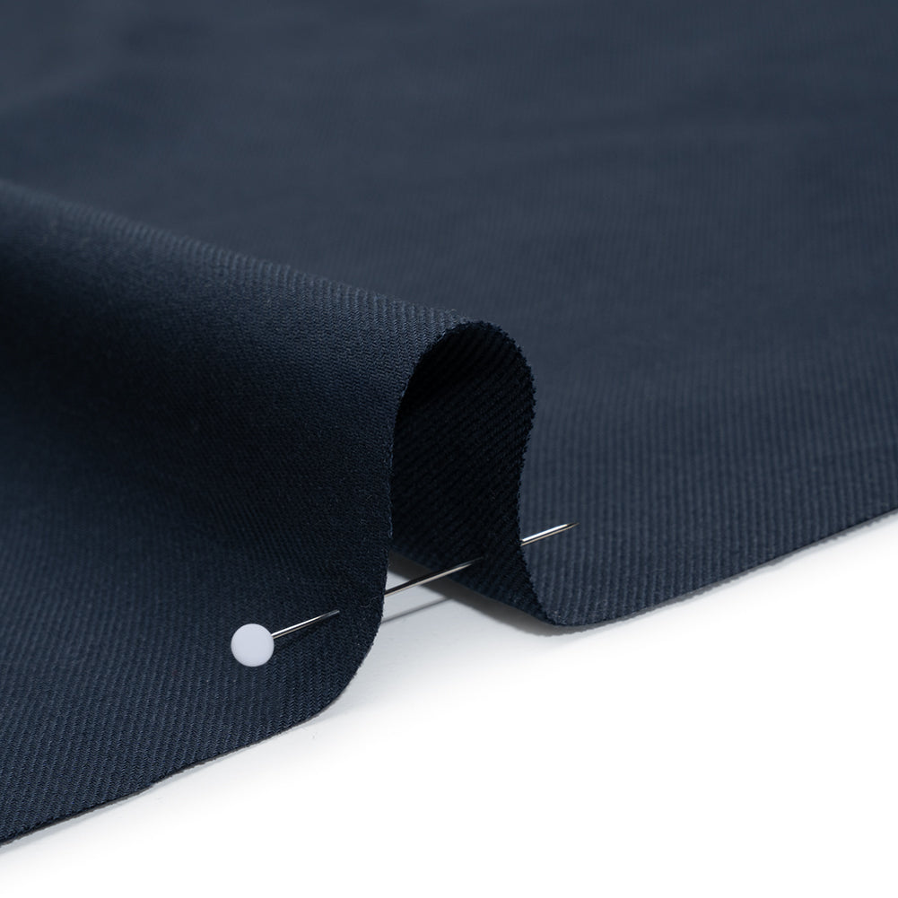 Cotton Twill Shirting - Dark Blue - Deadstock
