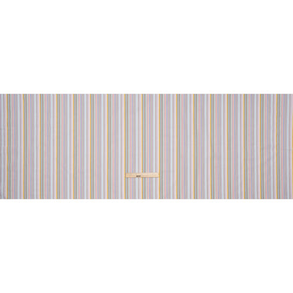 Cotton Twill Shirting - Rainbow Barcode Stripes - Deadstock