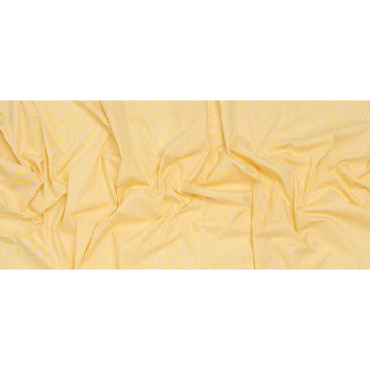 Cotton Gingham Shirting - Yellow and White Little Checks - Deadstock