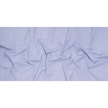 Cotton Shirting - Country Blue and White Checks - Deadstock