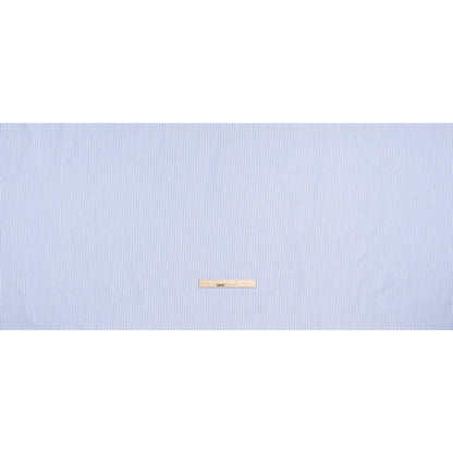 Cotton Oxford Shirting - Strong Blue and White Candy Stripes - Deadstock