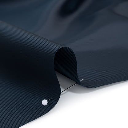Polyester Twill Lining - Dark Blue - Deadstock