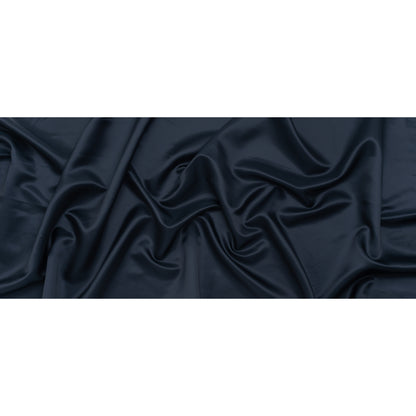 Polyester Twill Lining - Dark Blue - Deadstock