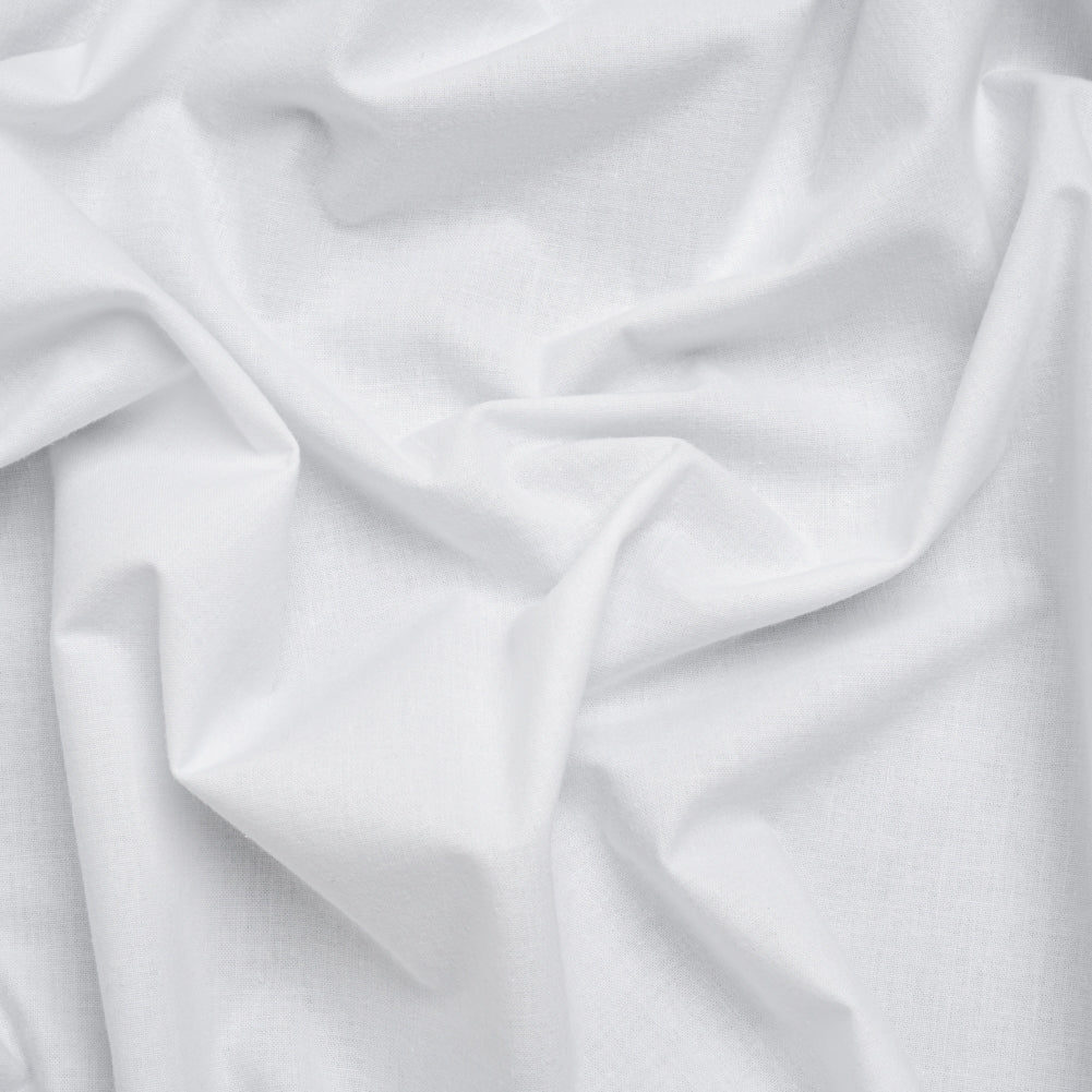 Brushed Cotton Woven Fusible Interlining - White - Deadstock