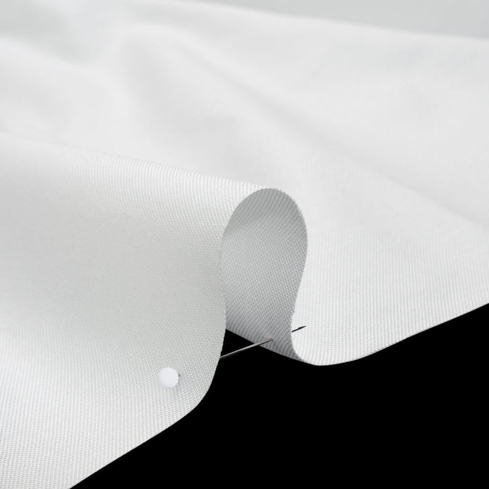 Textured Cotton Woven Shirting - Ivory - Deadstock Detail
