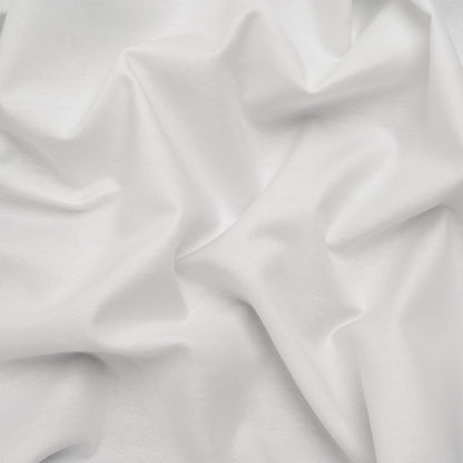 Textured Cotton Woven Shirting - Ivory - Deadstock