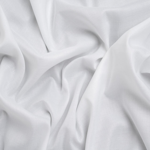 Basketweave Cotton Dobby - White - Deadstock