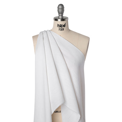 Cotton and Viscose Hymo Canvas Interlining - White - Deadstock