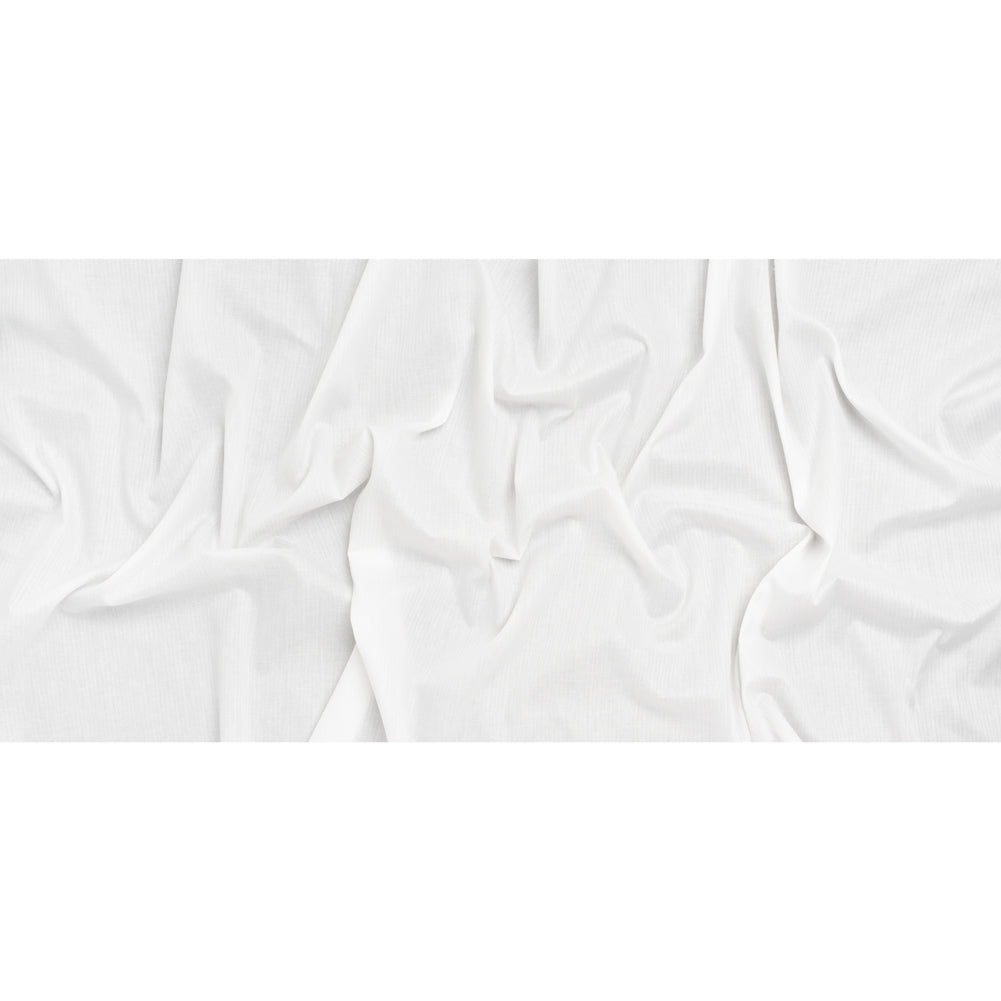Cotton Herringbone Twill - White - Deadstock