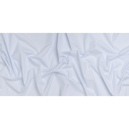Cotton Shirting - Sky Blue and White Pinstripes - Designer Deadstock