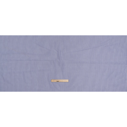 Cotton Shirting - Blue and White Candy Stripes - Deadstock Full