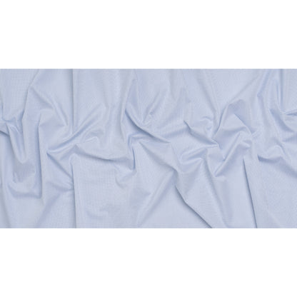 Cotton Twill Shirting - Cobalt Blue and White Mini Windowpane Check - Deadstock Full