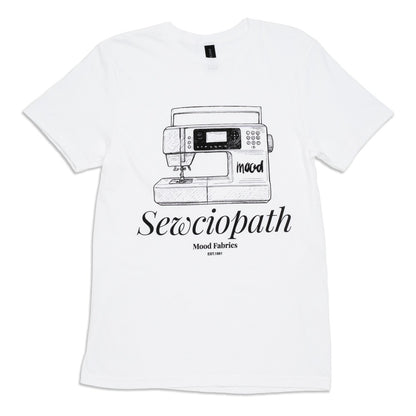 Mood T-Shirt - Unisex Crew Neck - White Sewciopath Sewing Machine