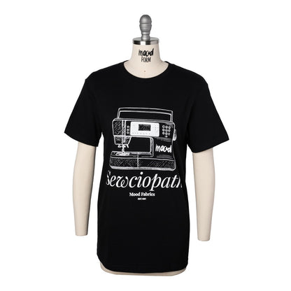 Mood T-Shirt - Unisex Crew Neck - Black Sewciopath Sewing Machine
