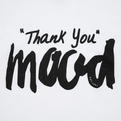 Mood T-Shirt - Unisex Crew Neck - White Thank You Mood Folded