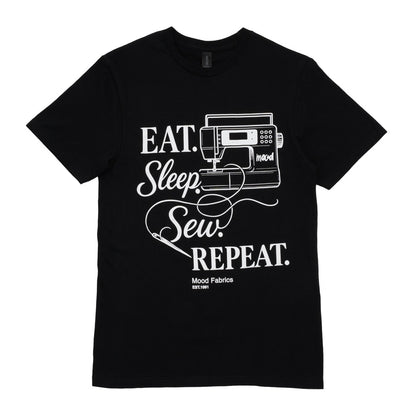 Mood T-Shirt - Unisex Crew Neck - Black Eat. Sleep. Sew. Repeat