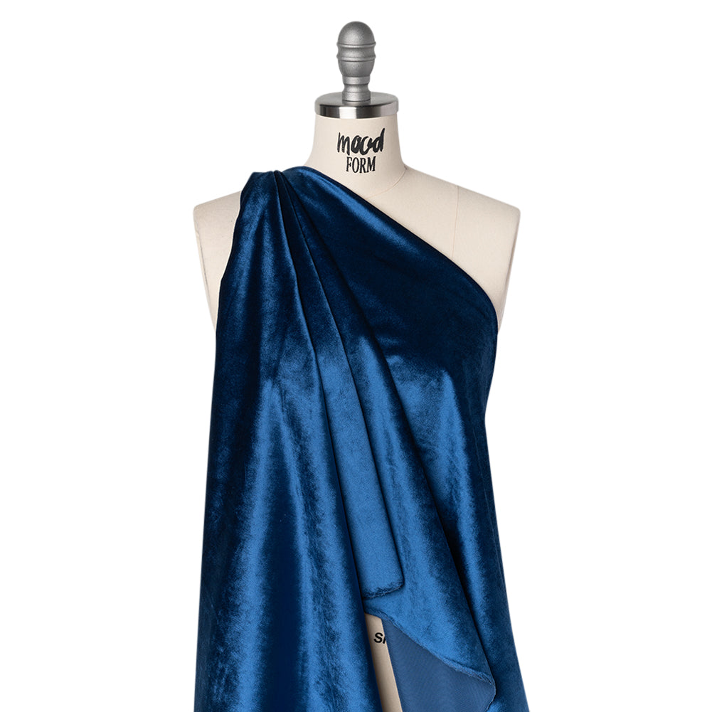 Polyester Velvet - Bright Blue - Helene Collection
