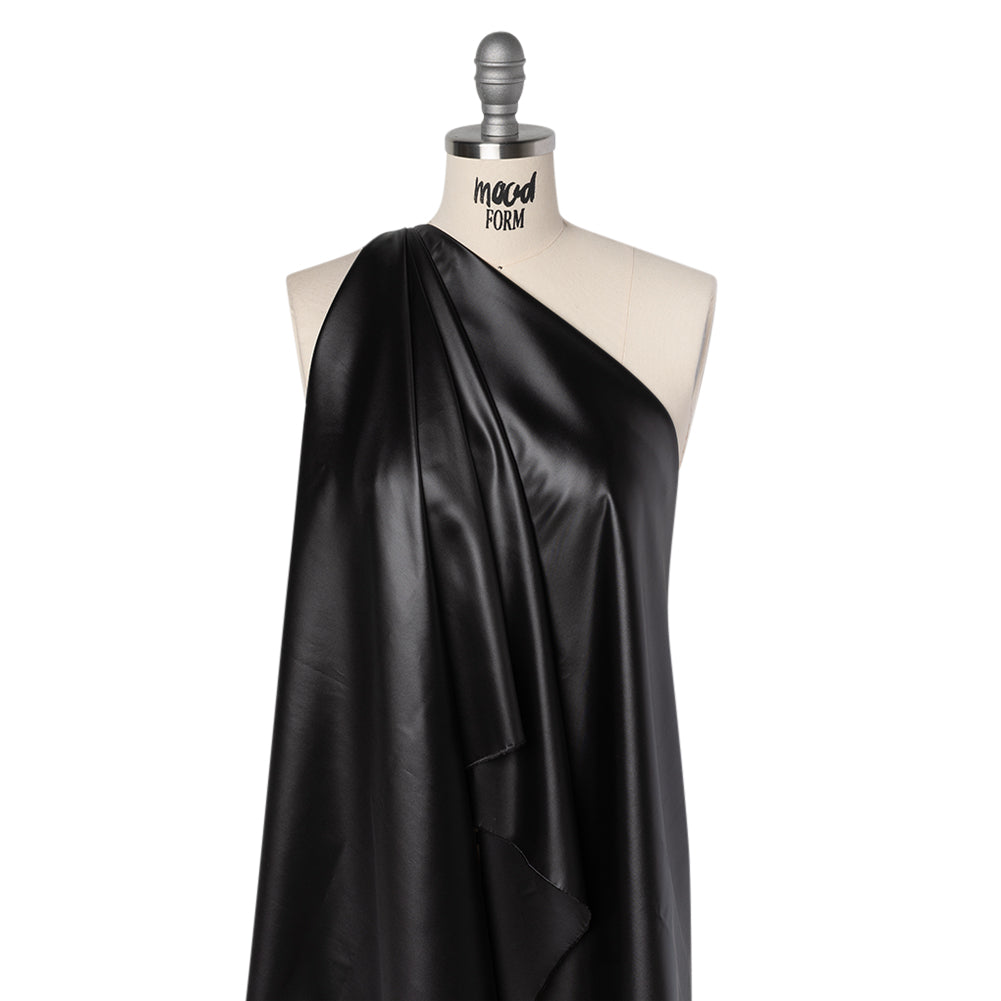Polyester Liquid Charmeuse - Black