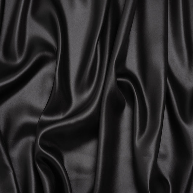 Polyester Liquid Charmeuse - Black