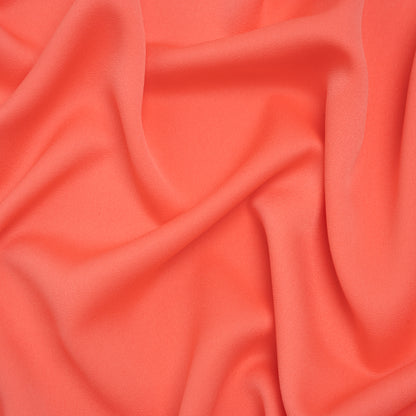 Satin Faced Polyester Crepe by Trina Turk - Coral Lily - Designer Deadstock
