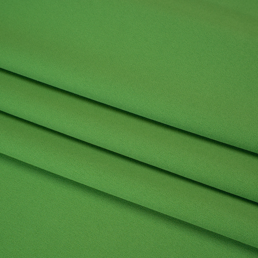 Satin Faced Polyester Crepe by Trina Turk - Mojito Green - Designer Deadstock - Folded