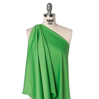 Satin Faced Polyester Crepe by Trina Turk - Mojito Green - Designer Deadstock