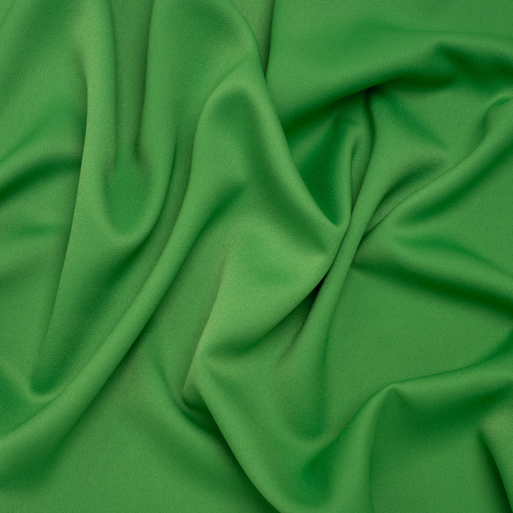Satin Faced Polyester Crepe by Trina Turk - Mojito Green - Designer Deadstock