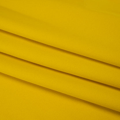 Satin Faced Polyester Crepe by Trina Turk - Crazy Daisy Yellow - Designer Deadstock