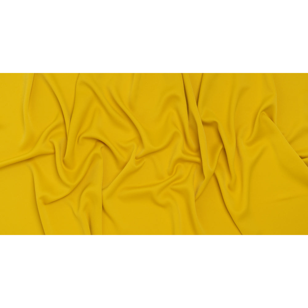 Satin Faced Polyester Crepe by Trina Turk - Crazy Daisy Yellow - Designer Deadstock - Full
