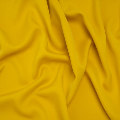 Satin Faced Polyester Crepe by Trina Turk - Crazy Daisy Yellow - Designer Deadstock