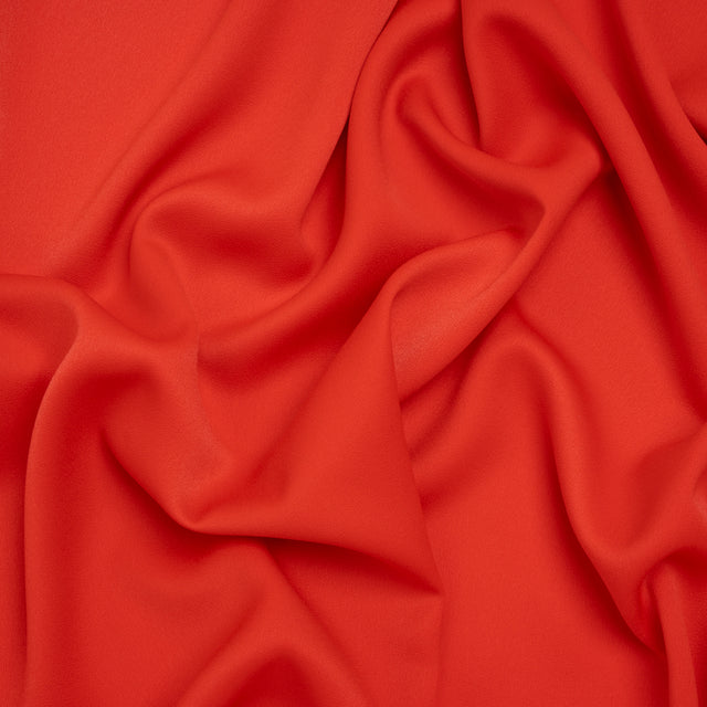 Satin Faced Polyester Crepe by Trina Turk - Radcliffe Red - Designer Deadstock