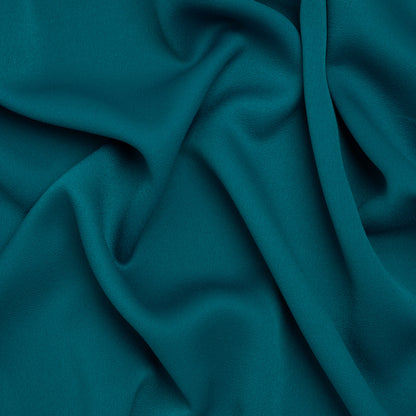 Satin Faced Polyester Crepe by Trina Turk - Alexandrite Teal - Designer Deadstock