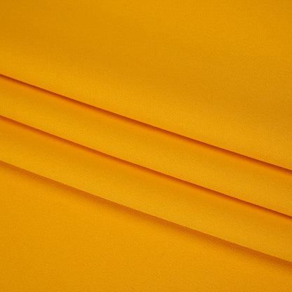 Satin Faced Polyester Crepe by Trina Turk - Saffron Yellow - Designer Deadstock