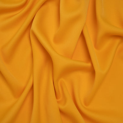Satin Faced Polyester Crepe by Trina Turk - Saffron Yellow - Designer Deadstock