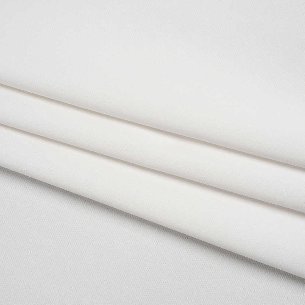Soft Double Face Polyester Twill - Off White - Viola Collection - Folded