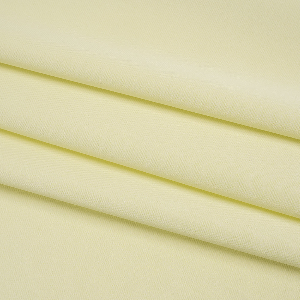 Soft Double Face Polyester Twill - Pale Lime Green - Viola Collection Folded
