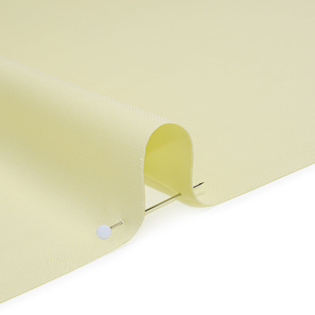 Soft Double Face Polyester Twill - Pale Lime Green - Viola Collection Detail