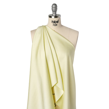 Soft Double Face Polyester Twill - Pale Lime Green - Viola Collection Drape