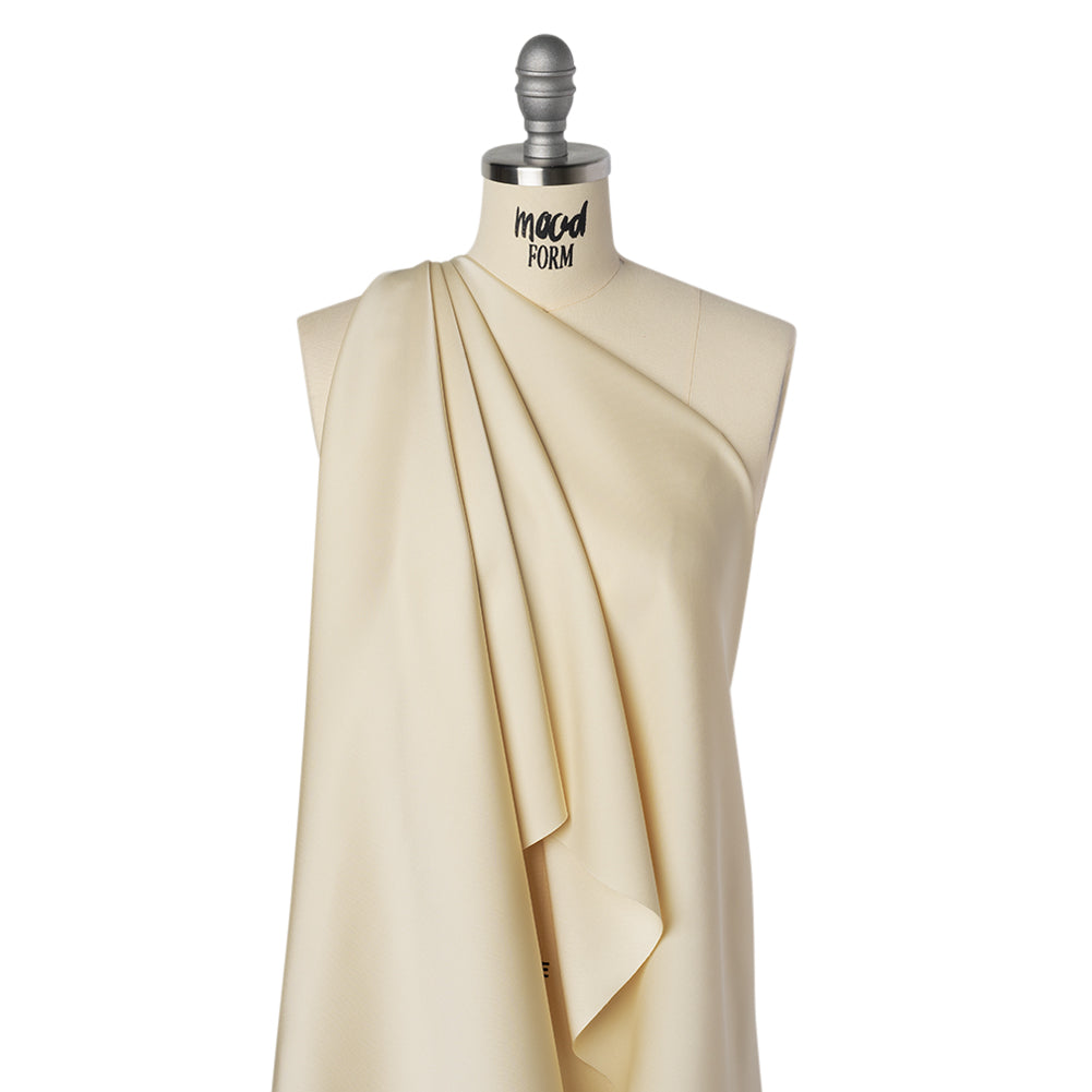Soft Double Face Polyester Twill - Light Beige - Viola Collection - Drape