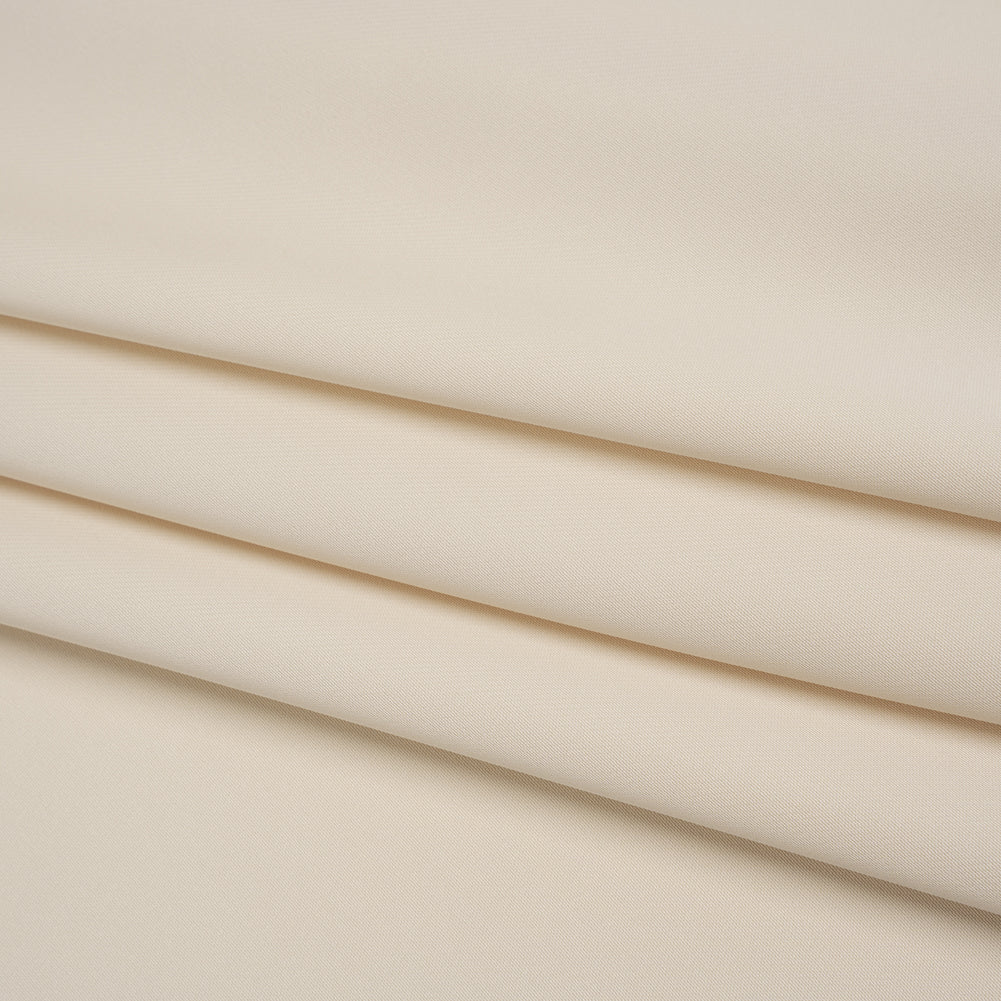 Soft Double Face Polyester Twill - Oatmeal - Viola Collection Folded