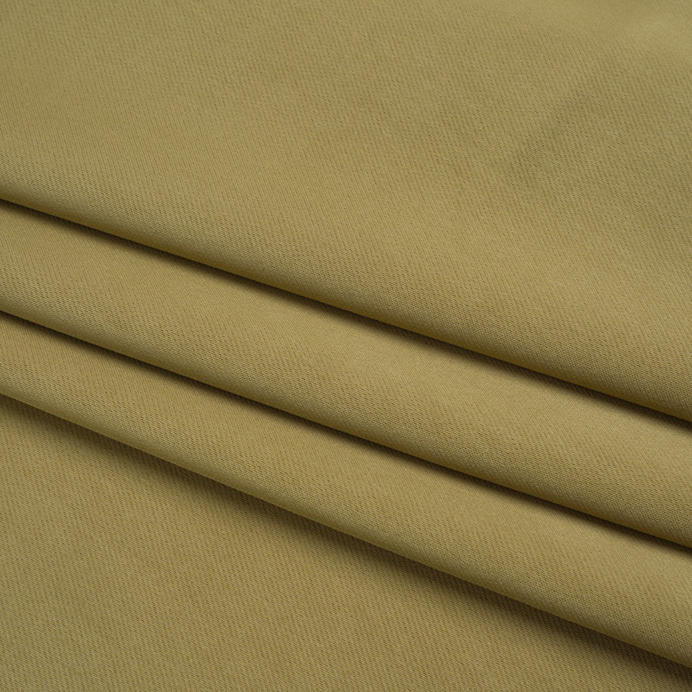 Soft Double Face Polyester Twill - Light Olive Green - Viola Collection Folded