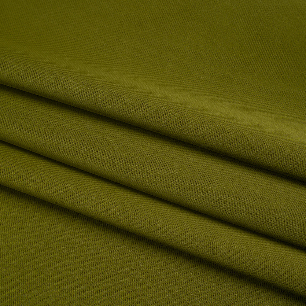 Soft Double Face Polyester Twill - Pesto Green - Viola Collection - Folded