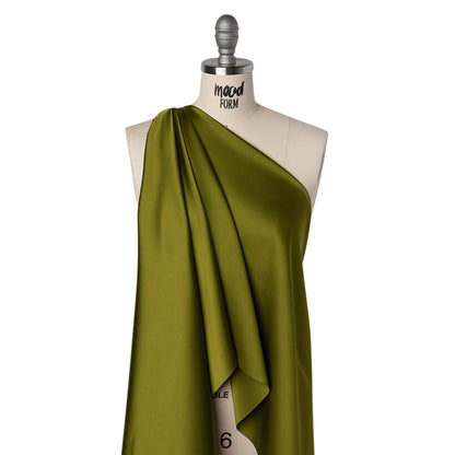 Soft Double Face Polyester Twill - Pesto Green - Viola Collection