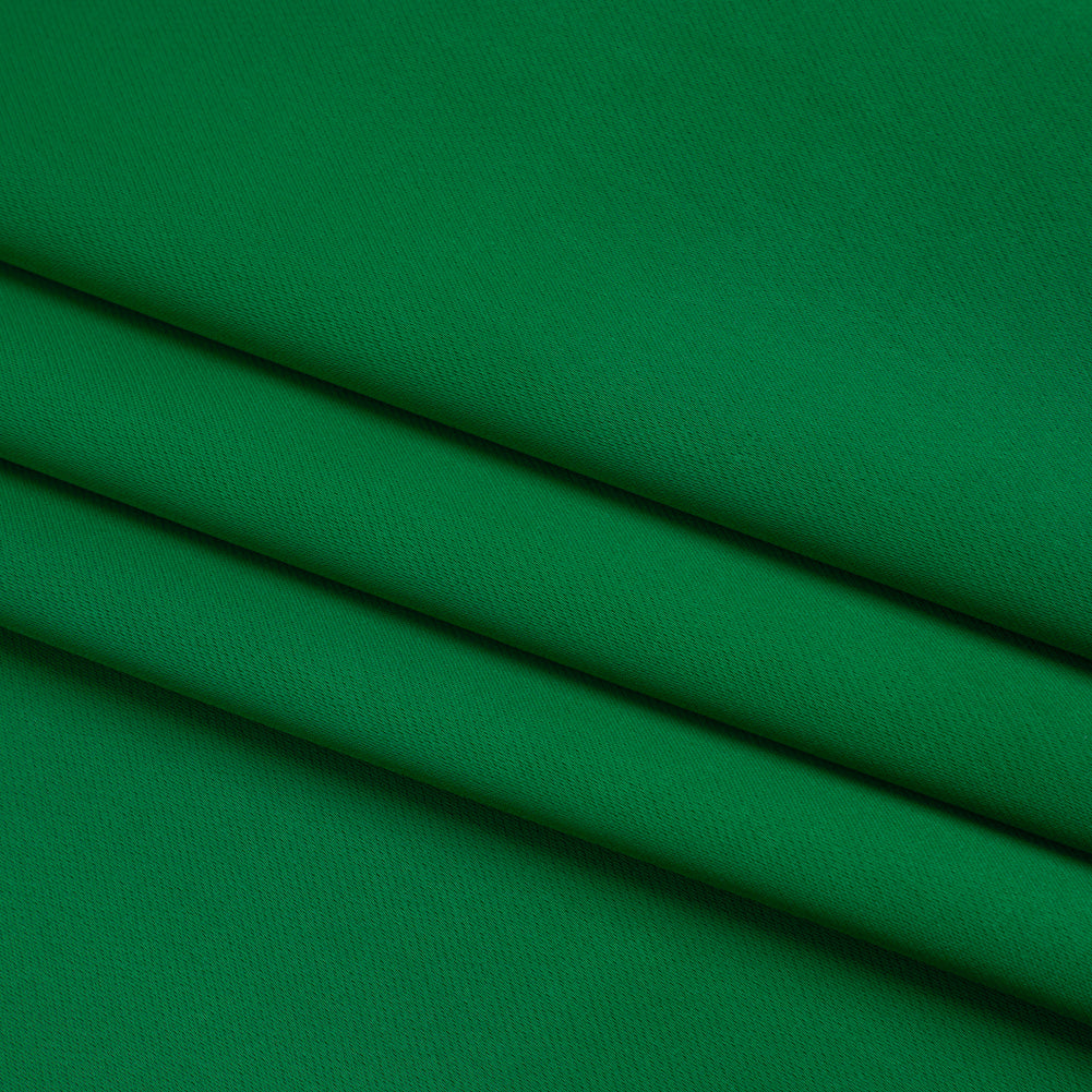 Soft Double Face Polyester Twill - Kelly Green - Viola Collection - Folded