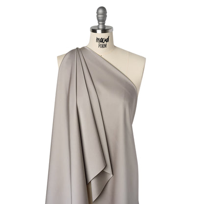 Soft Double Face Polyester Twill - Mushroom Gray - Viola Collection