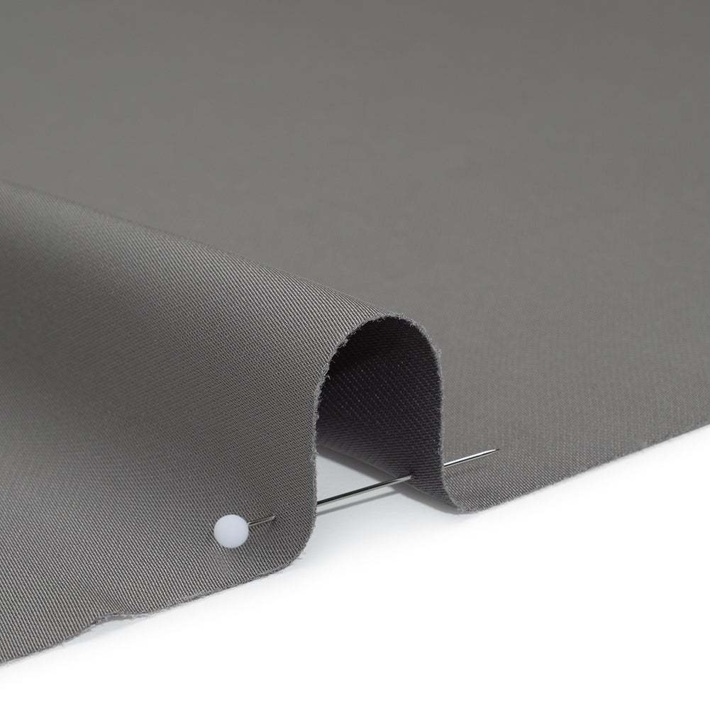 Soft Double Face Polyester Twill - Gray - Viola Collection - Detail