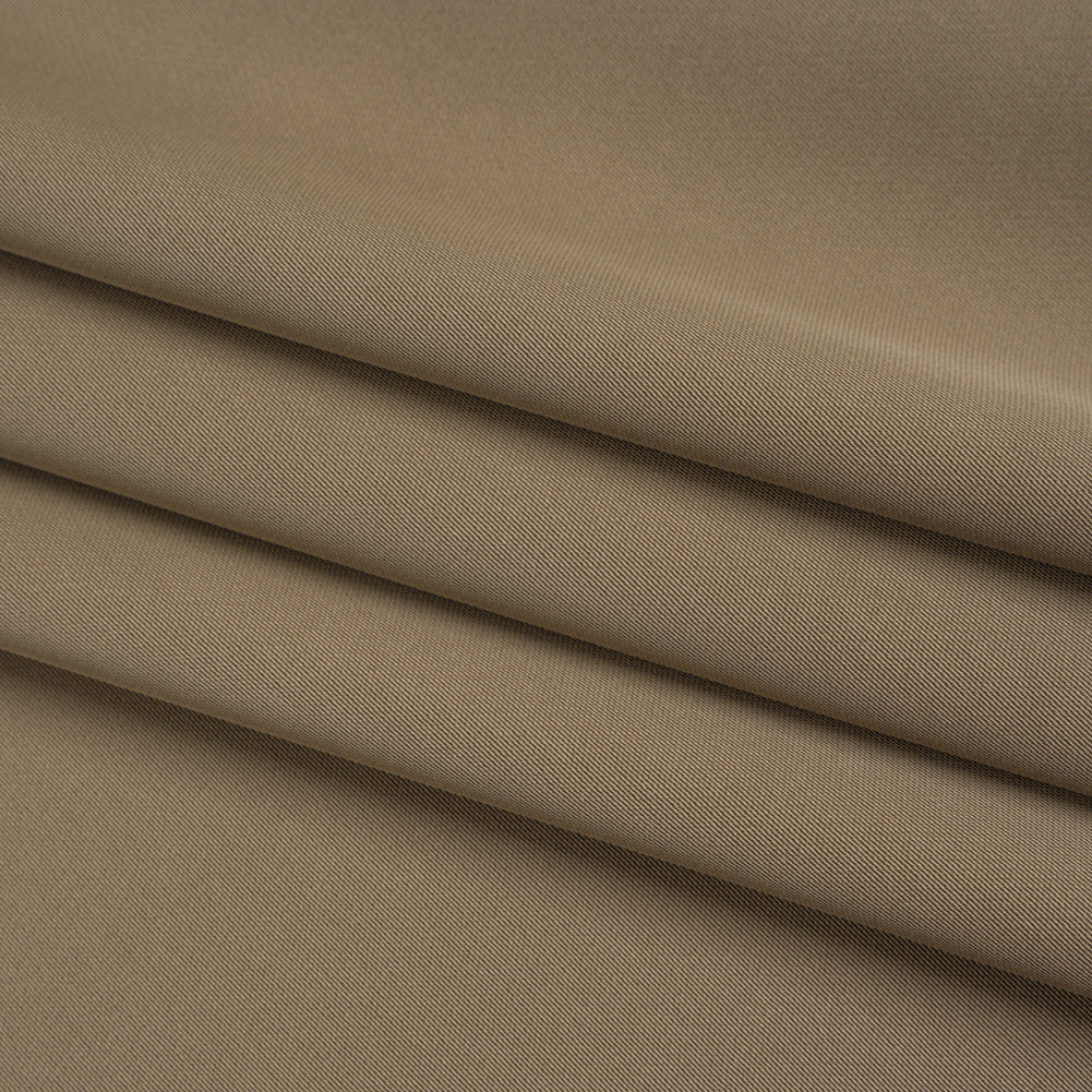 Soft Double Face Polyester Twill - Gray Brown - Viola Collection - Folded